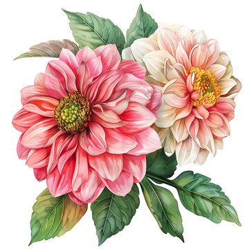 recommend clip art: Soft Watercolor HarmonyPink and Eucalyptus