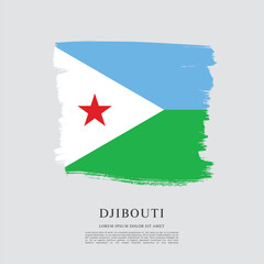 Flag of Djibouti vector design