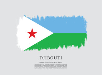 Flag of Djibouti vector design