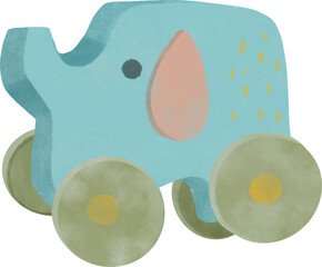 Elephant Baby Toy watercolor