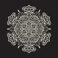 mandala art for design vintage decoration,book cover,motif,Ethnic design,logo,background,flyer,poster,banner,brochure,ornament