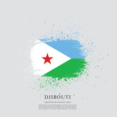 Flag of Djibouti vector design