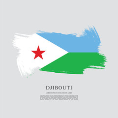 Flag of Djibouti vector design