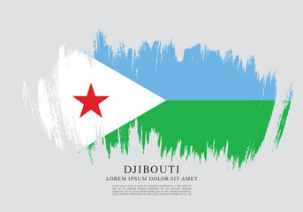 Flag of Djibouti vector design