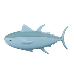 3D Tuna Fish Illustration