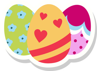 Easter Eggs Sticker