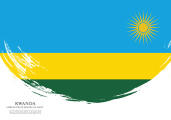 Flag of Rwanda vector illustration