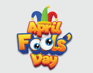 April fools day text effect - obrazy, fototapety, plakaty