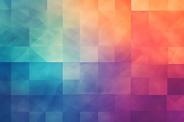 pixel colored background with squares in pink and orange colors, abstract pattern wallpaper
 - obrazy, fototapety, plakaty