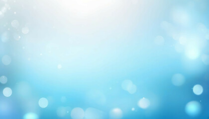 Fototapeta premium Abstract light blue blurred background for presentation with beautiful round bokeh 