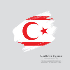 Flag of Northern Cyprus vector illustration