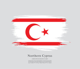 Flag of Northern Cyprus vector illustration