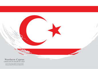 Flag of Northern Cyprus vector illustration