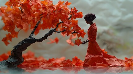 Origami High-Definition Art Gratitude for a Stable and Happy Marriage