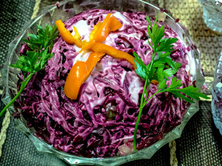 Russian salad with the name herring under a fur coat is a very tasty and satisfying dish - 746222195