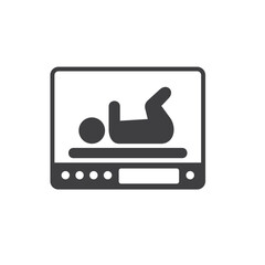 illustration of baby incubator, vector art.