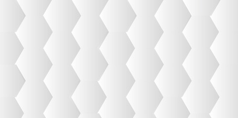 Fototapeta premium Seamless creative geometric Pattern of white hexagon white abstract hexagon wallpaper or background. 3D Futuristic abstract honeycomb mosaic white background. white hexagon geometric texture.
