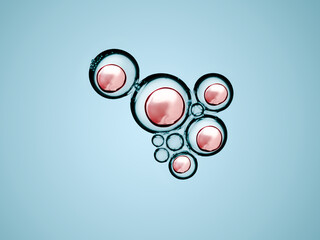 Cells division process, Cell divides into two cells	