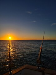 Fishing in the sunset
