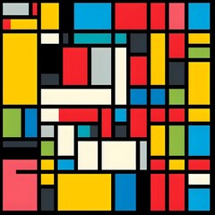 Abstract geometric background with rectangles. Vector illustration. 