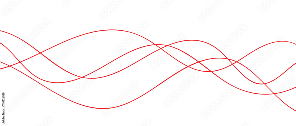 Aufkleber abstract geometric wave line pattern