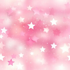 Pink background with white stars pattern
