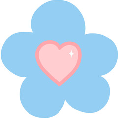 flower Clipart. isolated on transparent background	
