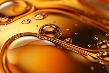 Fotobehang oil liquid bubbles, oil liquid, oil bubbles © Salawati