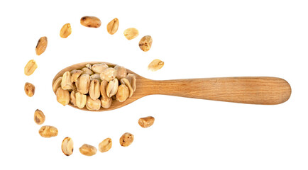 roasted peanuts isolated