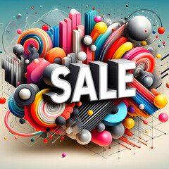 abstract sale promotion background