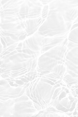 White water surface texture with ripples, splashes, and bubbles. Abstract summer banner background Water waves in sunlight with copy space cosmetic moisturizer micellar toner emulsion. White water.