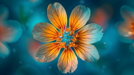 kaleidoscopic effect by capturing the same flower from multiple angles