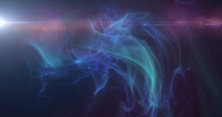 Purple energy cosmic dust and wave lines futuristic magical glowing bright. Abstract background