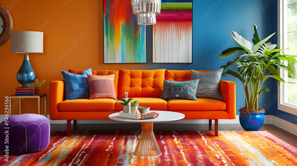 Poster embrace bold and intense color combinations