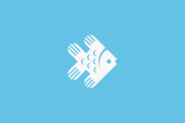 Fototapeta premium Illustration vector graphic of cute fish. Good for logo