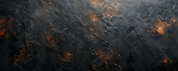 Black and orange wall plaster texture background