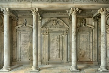 Obraz premium Palladian Architecture Wall Background