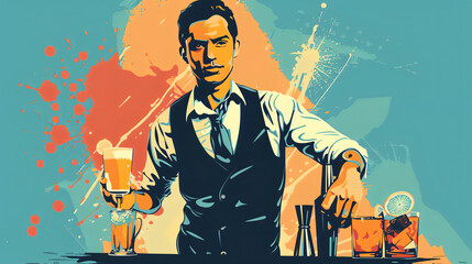 bartender vector