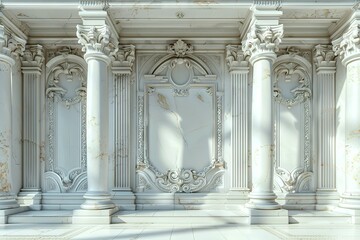 Naklejka premium Palladian Architecture Wall Background