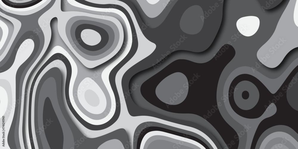 Leinwandbilder abstract grey paper cut background design .abstract vector seamless pattern with shadows trendy mult