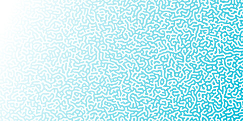 Turing Abstract Pattern, suitable for any business. White and blue color diffusion reaction seamless pattern.An abstract Reaction-diffusion or Turing pattern formation, coral reef, natural .. © Kainat 