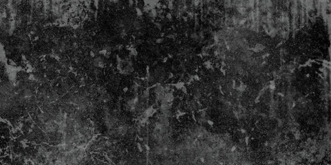 Abstract Dark black stone wall grunge aged rough texture background. closeup texture of black color. Gray concrete cracked walls in the background. White and black messy wall stucco texture background