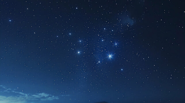 夜空と星