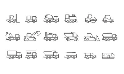 Transportation Icon Set