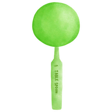 1 tablespoons, transparency illustration.