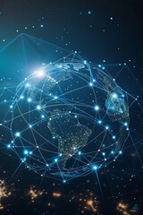 Business Globalization Concept: A World Connected Through Communication