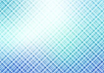 Geometric square pattern line blue light gradient presentation background 
