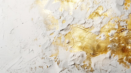 abstract background with cracked paint and gold leaf