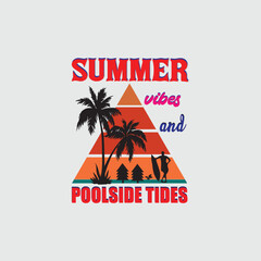 Summer t-shirt design, summer beach vacation t-shirts