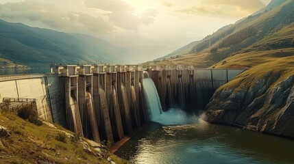 Large hydroelectric dam to produce renewable energy